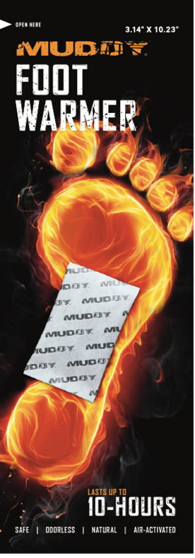 MUDDY DISPOSABLE FOOT WARMERS 2PK