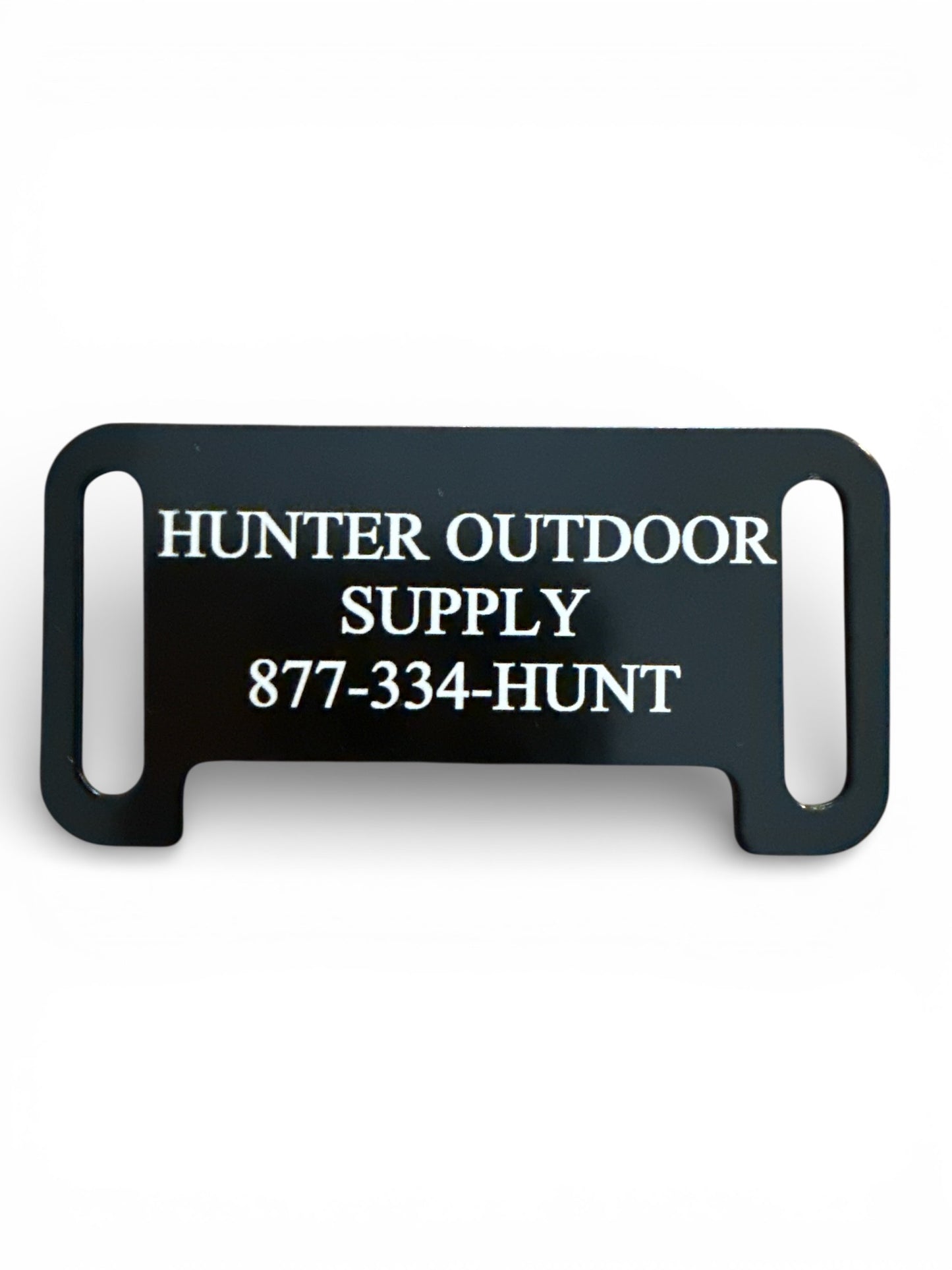 HOS Black Laser GPS Collar Tag