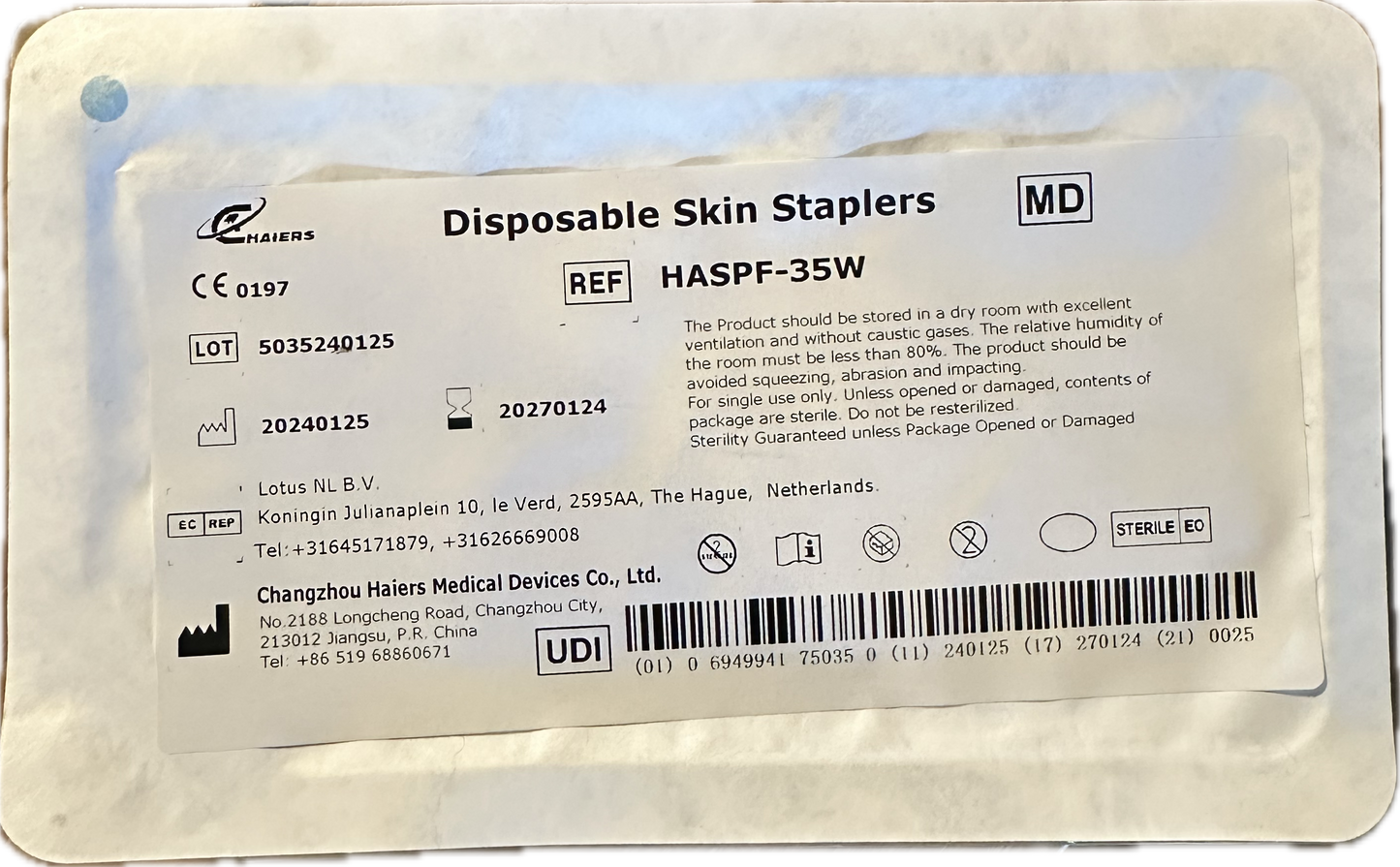 Disposable Skin Stapler