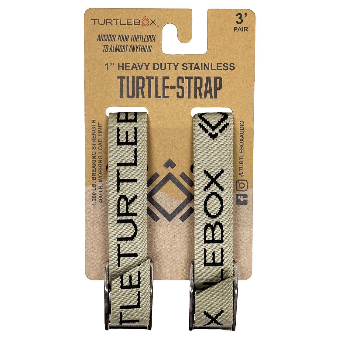 TURTLEBOX TIE DOWN STRAPS