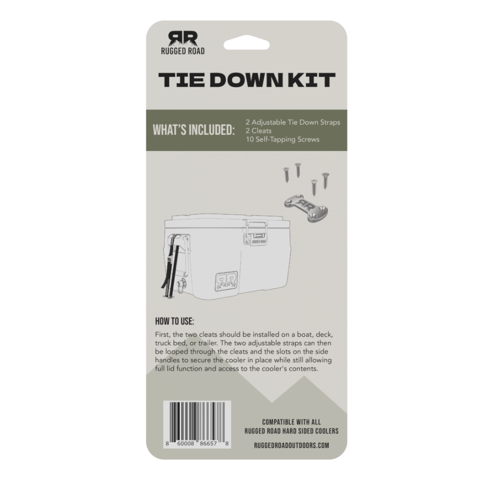 RUGGED ROAD COOLER TIE DOWN KIT