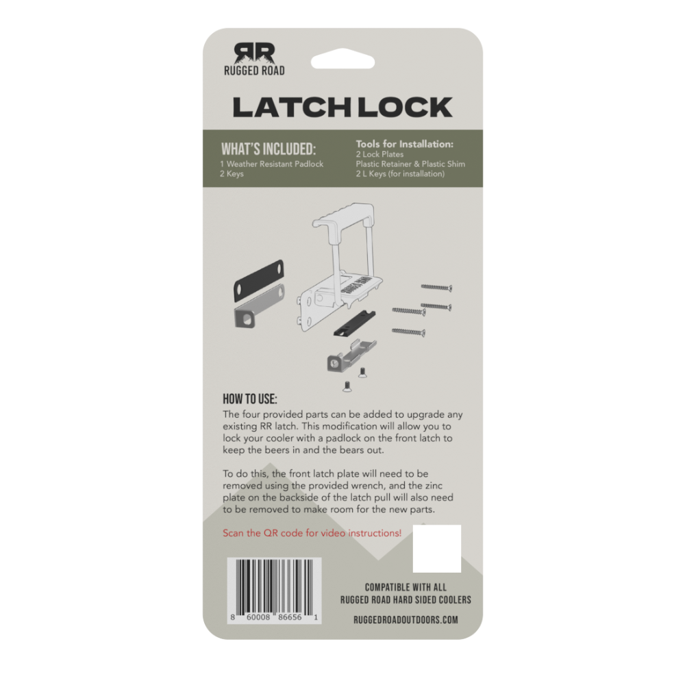 RUGGED ROAD COOLER LATCH LOCK