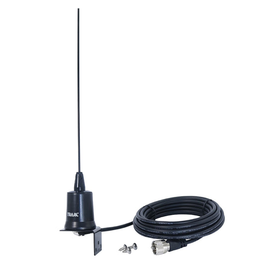 Tram® Tunable 144MHz–174MHz Tunable VHF 3dBd Gain Trunk or Hole Mount Antenna Kit with PL-259 Connector
