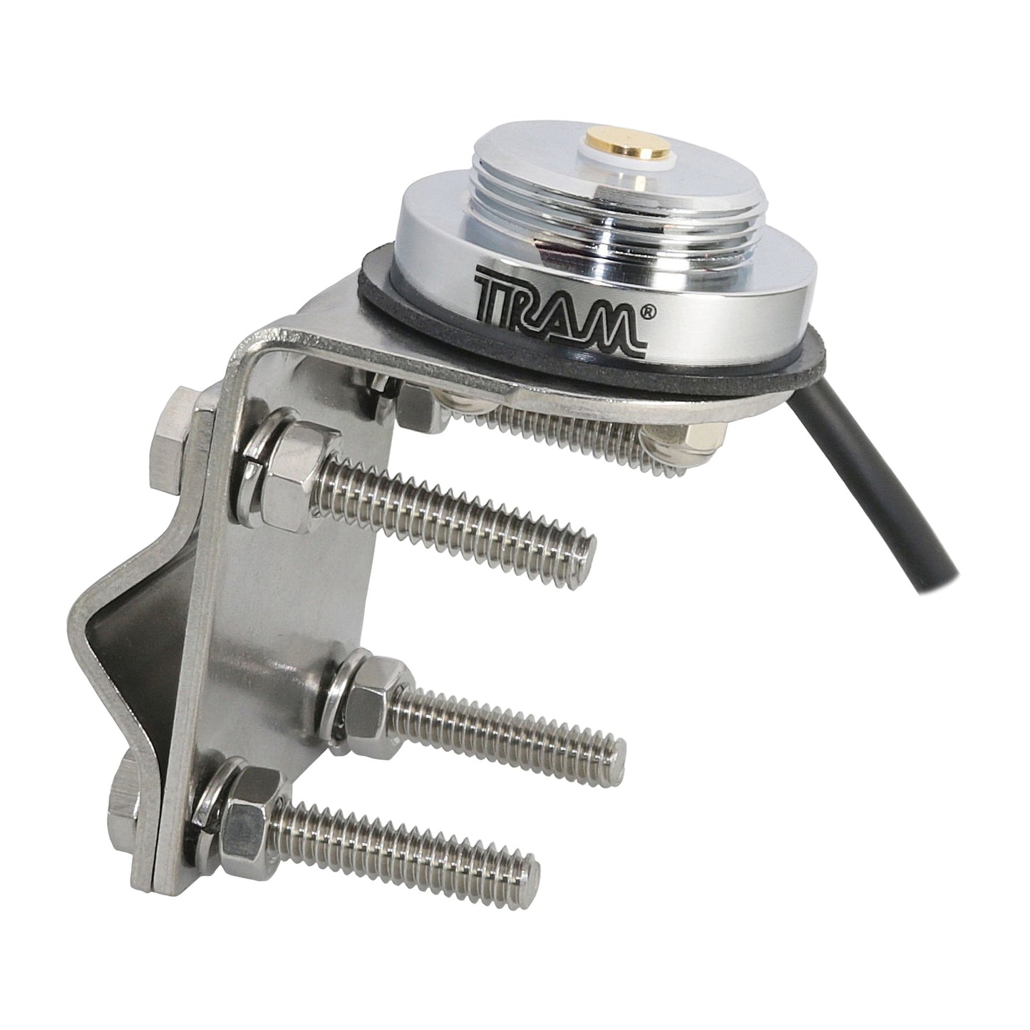 Tram® Stainless Steel NMO Mirror Mount Single Groove with 17-Ft. Coaxial Cable and PL-259 Connector