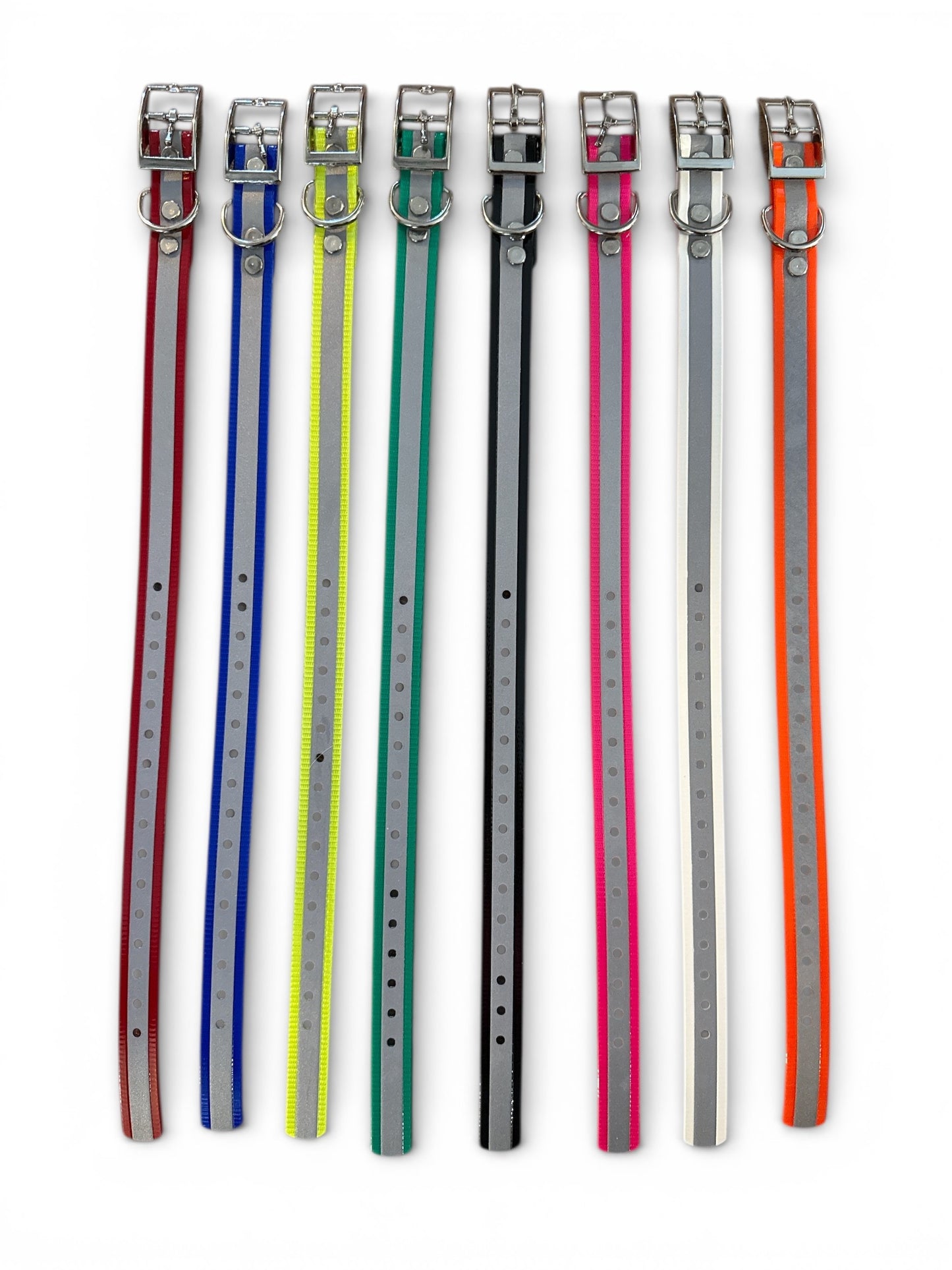 HOS 3/4" Reflective Premium D Ring Dog Collar
