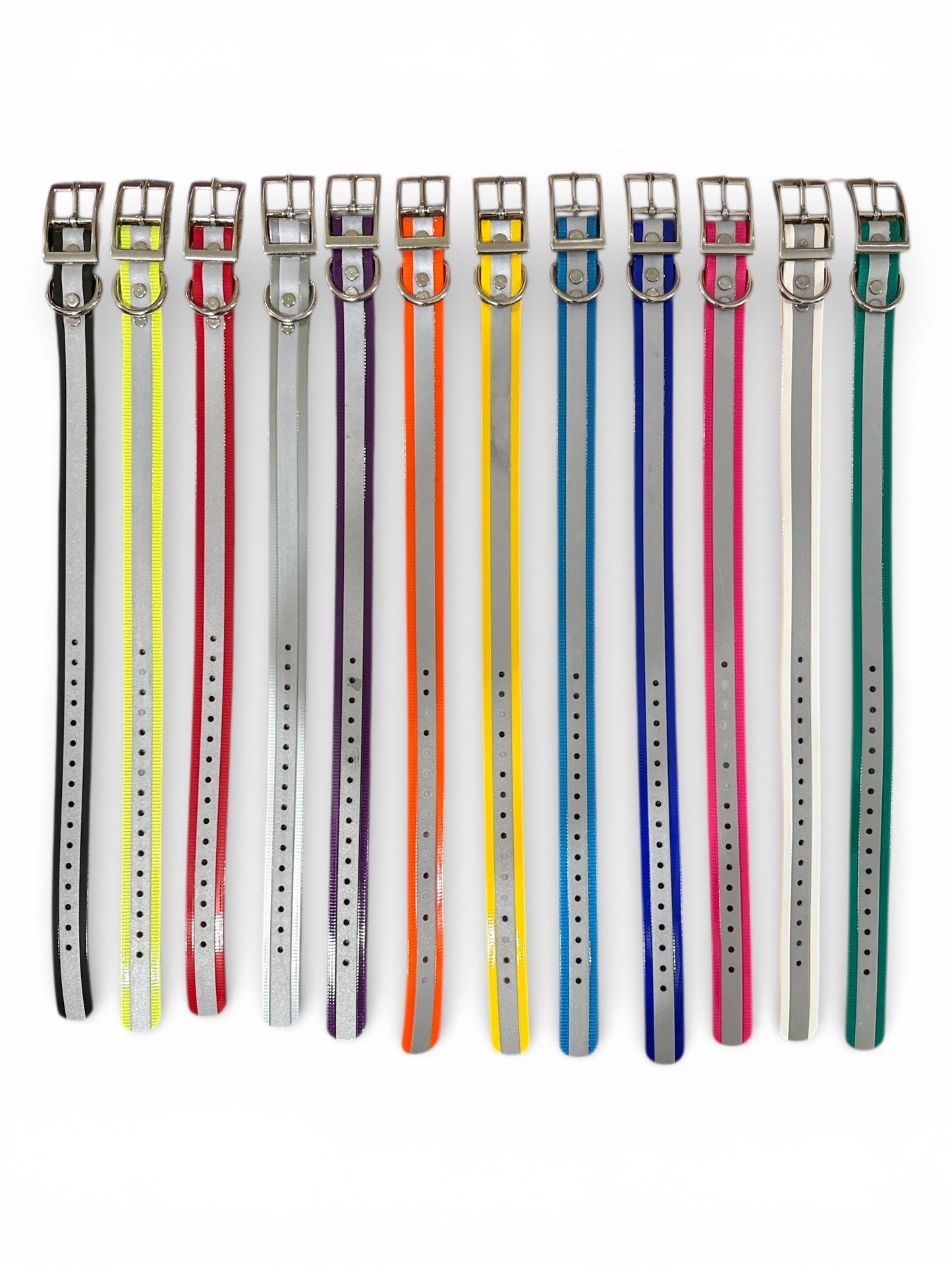 HOS 1" Reflective Premium D Ring Dog Collar