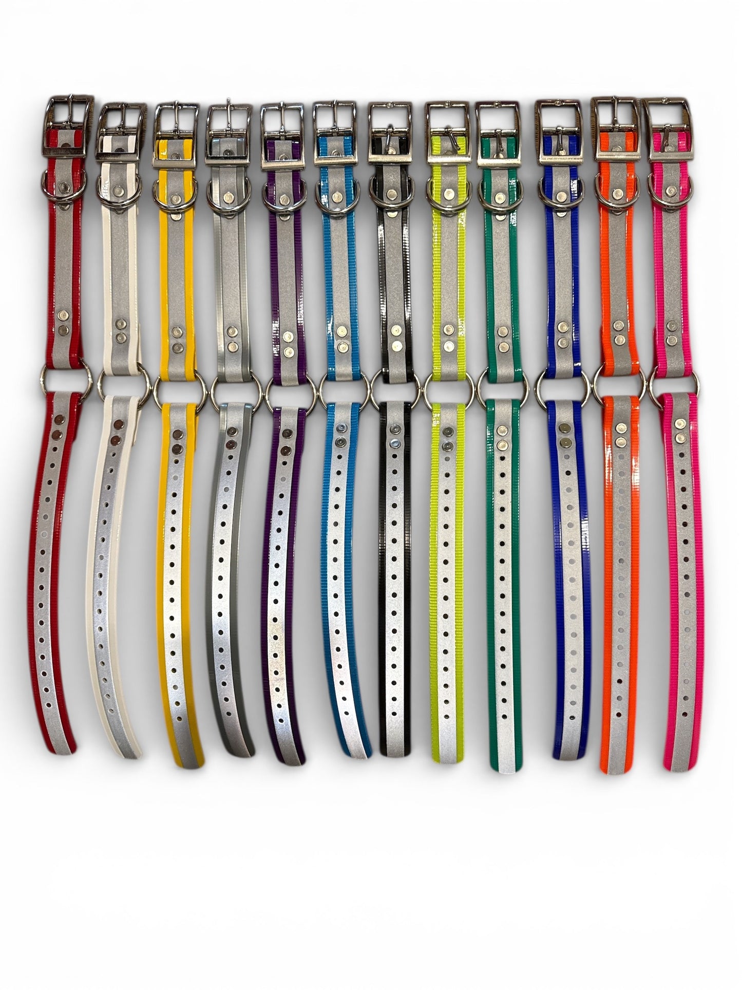 HOS 1" Reflective Premium Center Ring Dog Collar
