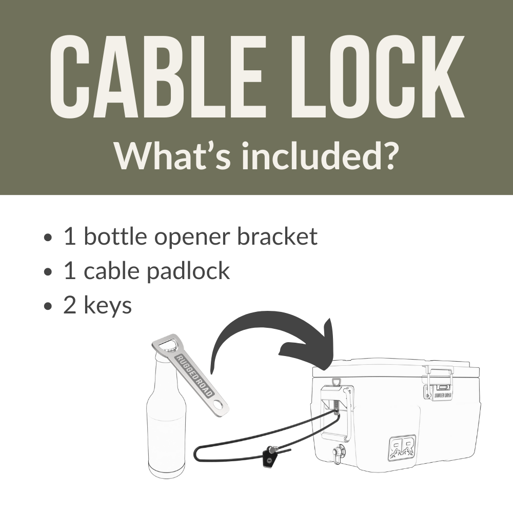 RUGGED ROAD CABLE COOLER LOCK