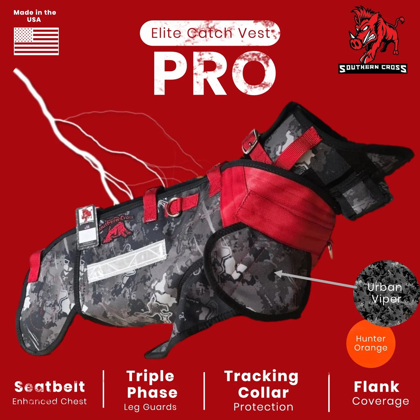 Elite Catch Vest PRO- Attached Collar Extreme Protection
