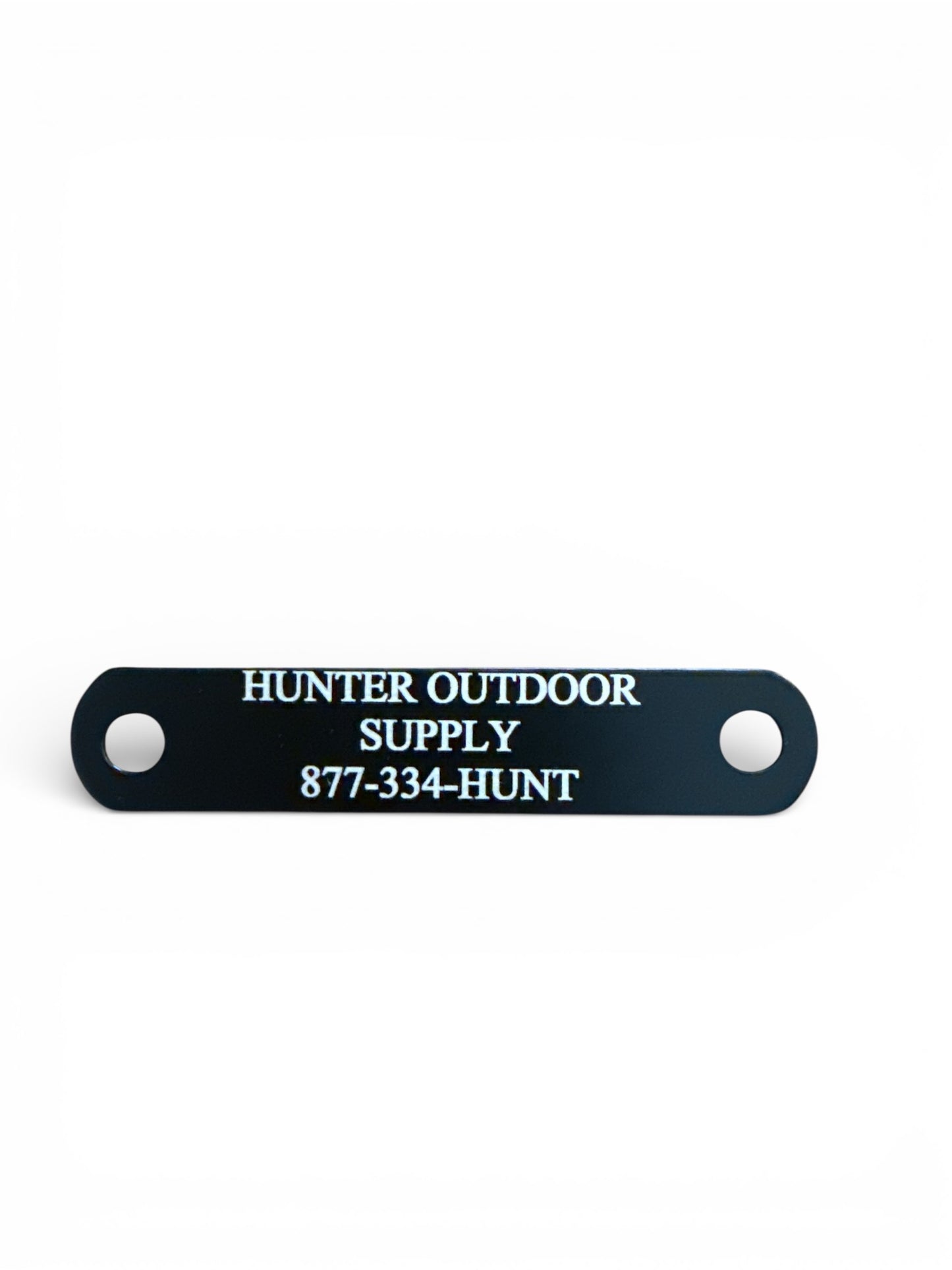 1/2" x 2 1/2" Black Laser Engraved Name Tag